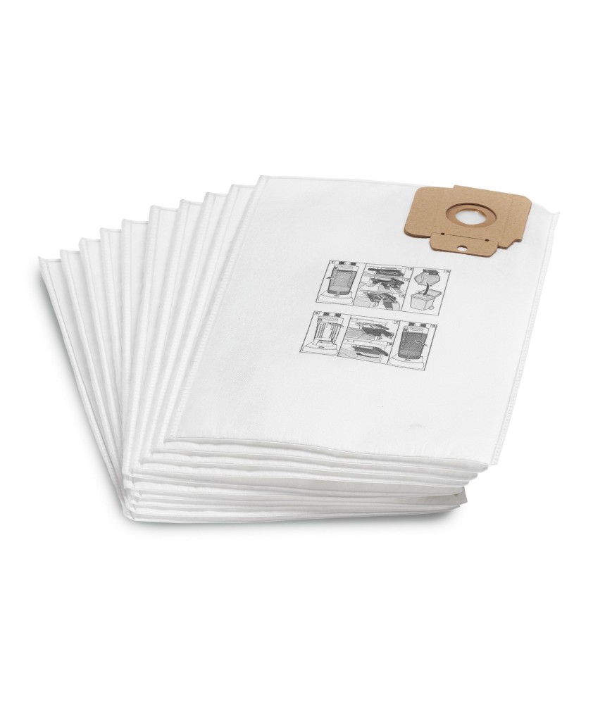Kärcher Filtračné vrecká z netkanej textílie, CV 30, CV 38, CV 48, 10 ks, 10 Kus(y), CV 30/1, CV 38/1, CV 38/2
