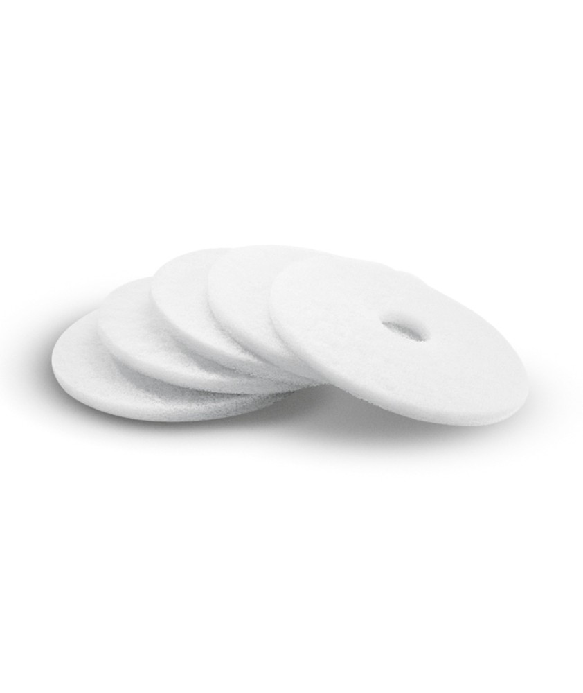 Kärcher Pad, veľmi mäkký, 330 mm, Veľmi mäkká, Biela, 330 mm, 5 Kus(y)