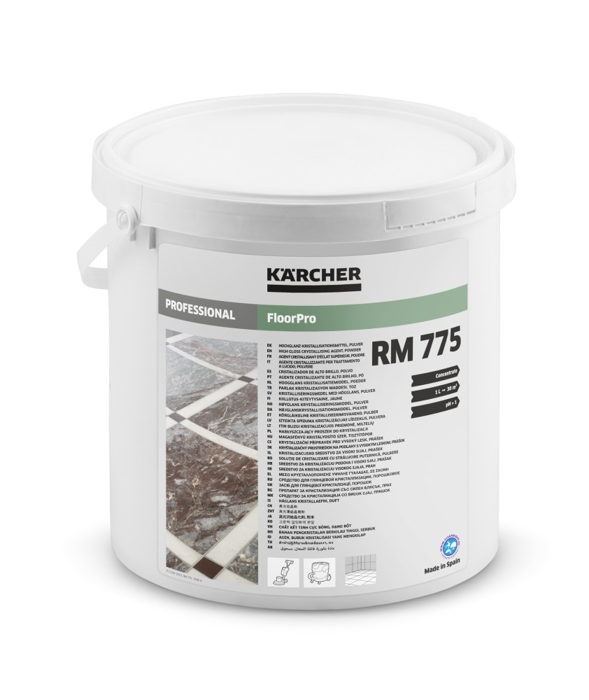 Kärcher FloorPro kryštalizačný prostriedok s vysokým leskom, prášok RM 775